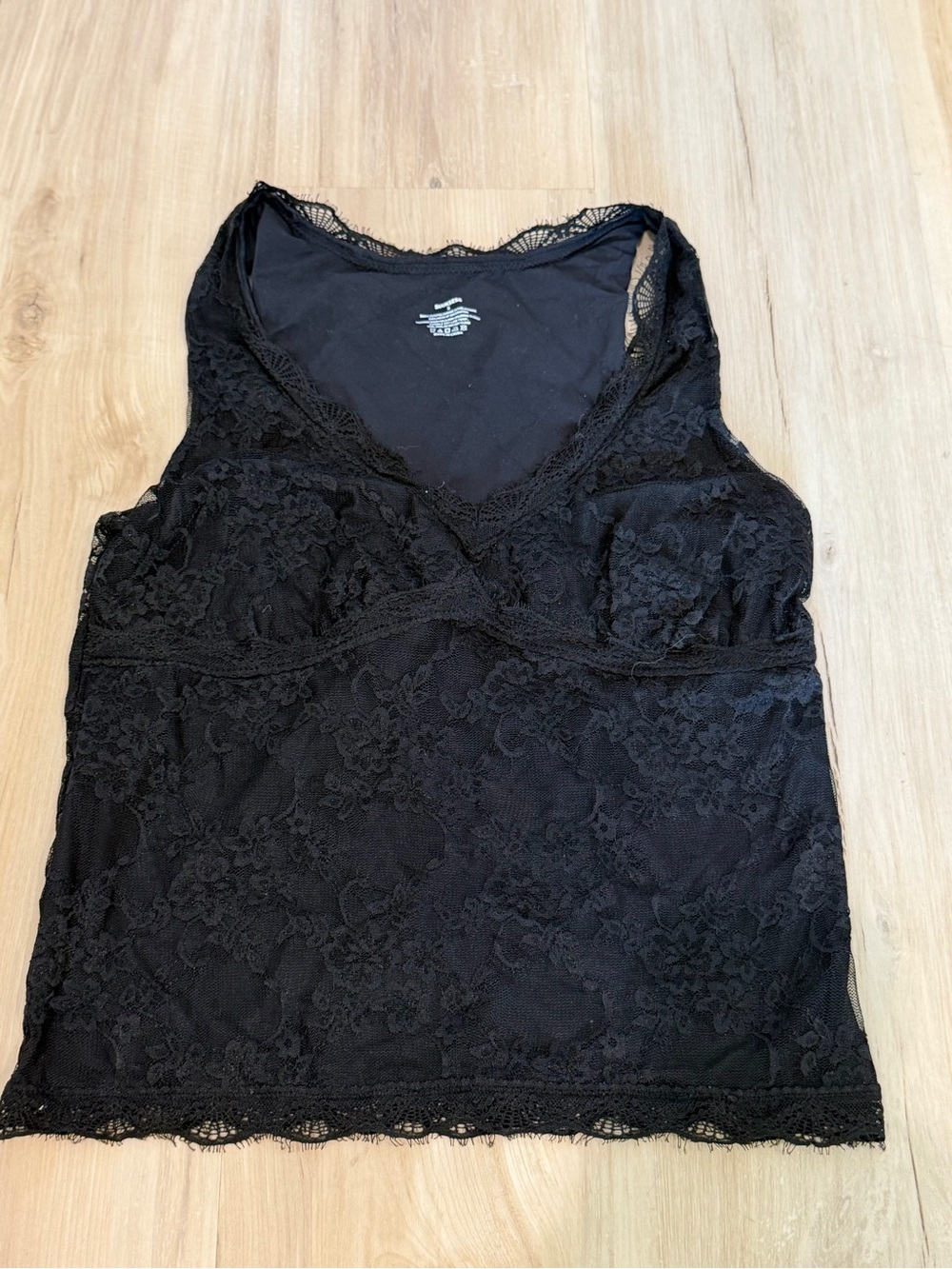 Black Lace Tank Cami - Women's Intimates